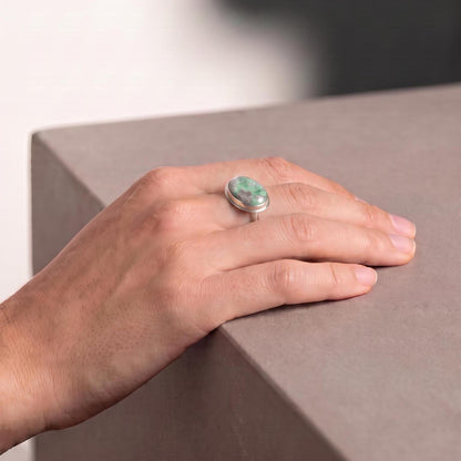 Variscite Ring - Green Variscite Ring - Sterling Silver - Choose Your Stone - OOAK