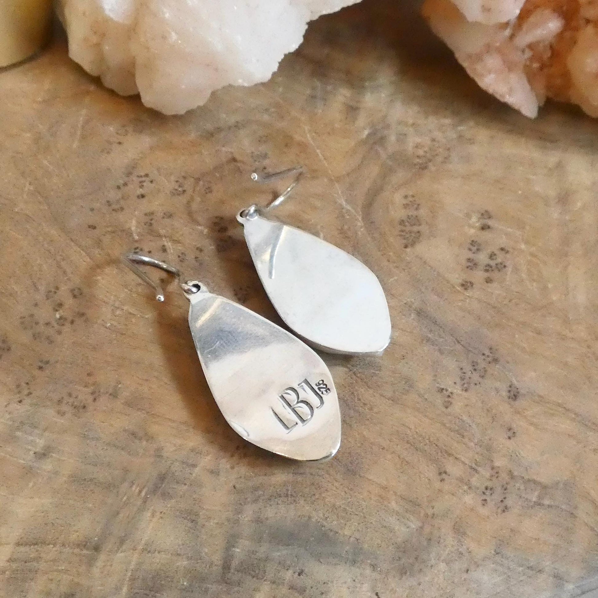 Crazy Lace Amethyst Drop Earrings - Sterling Silver