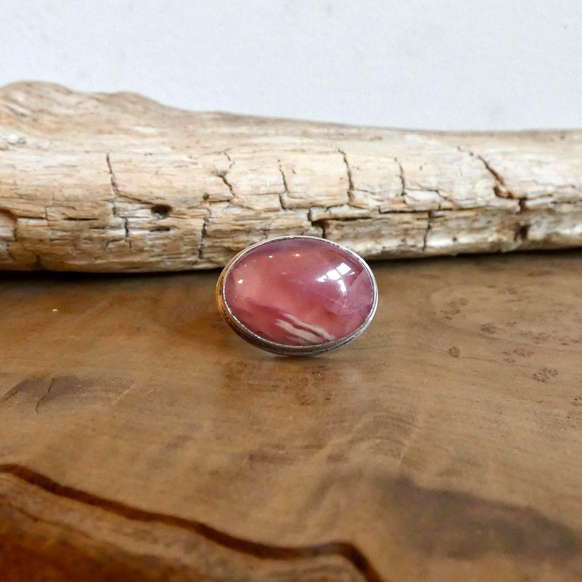 Rhodochrosite Ring - Sterling Silver - Choose Your Finished Ring
