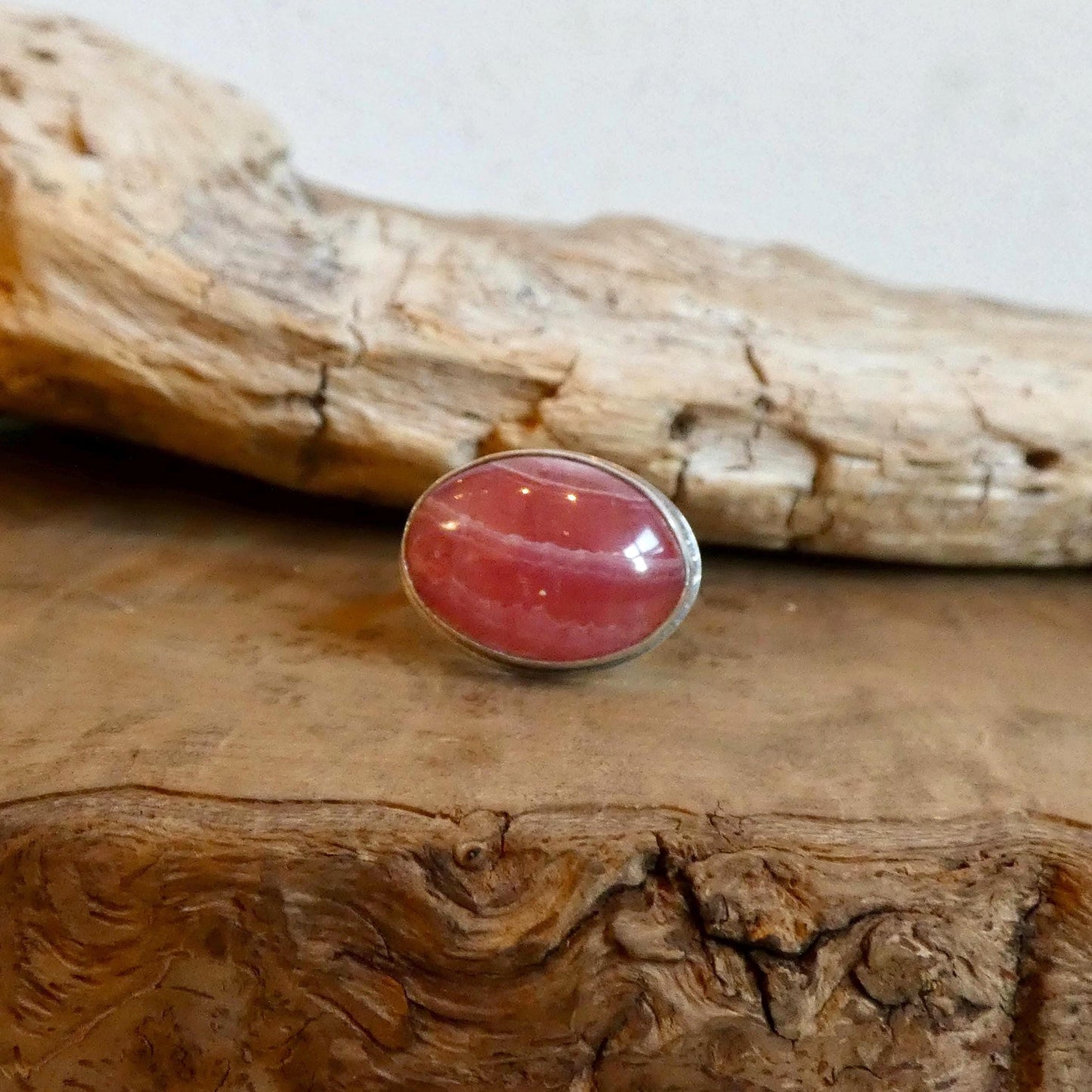 Rhodochrosite Ring - Sterling Silver - Choose Your Finished Ring