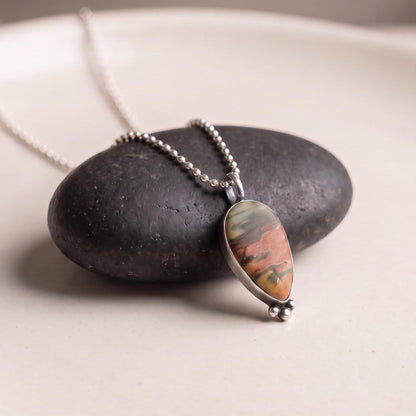 Red Creek Jasper Pendant | Sterling Silver