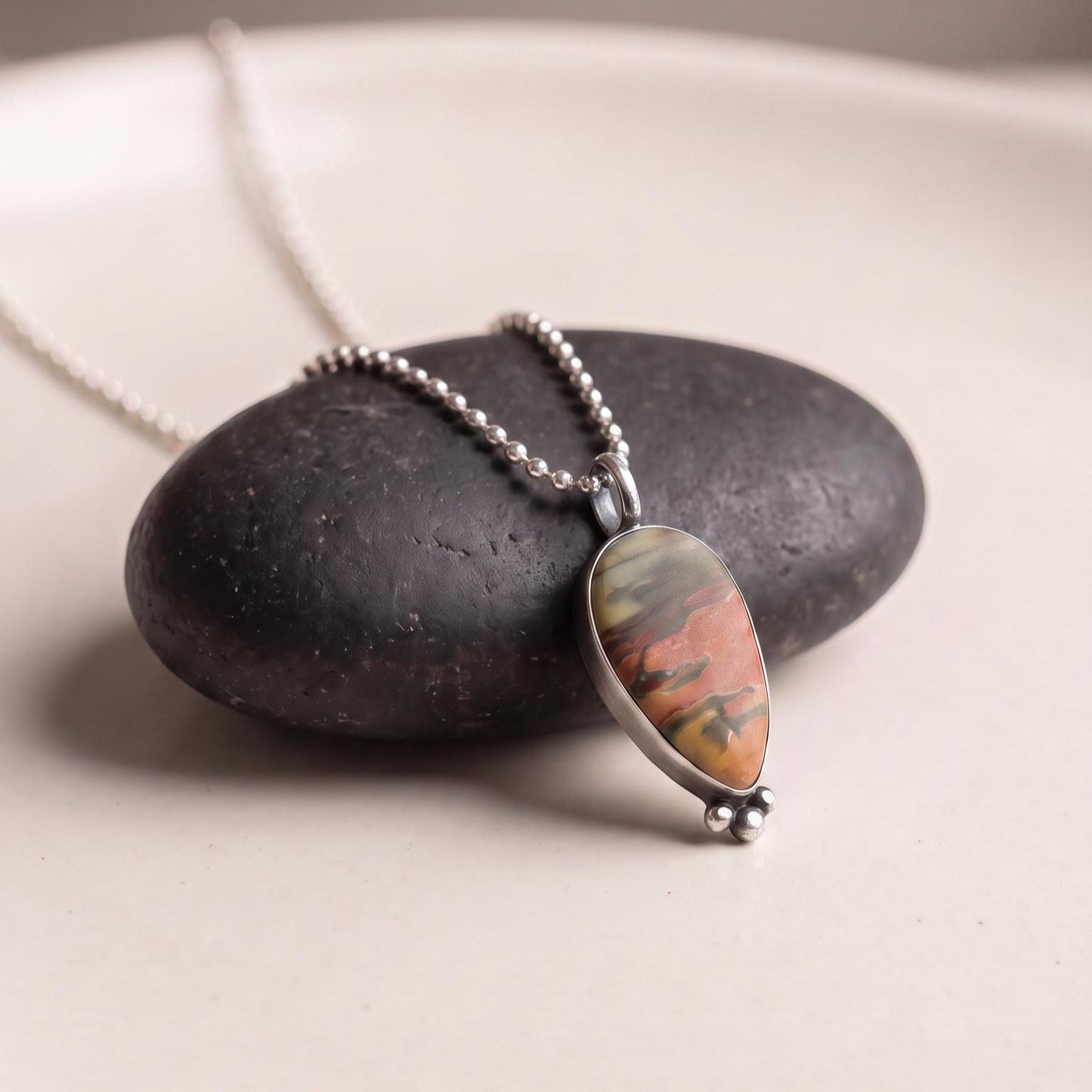 Red Creek Jasper Pendant | Sterling Silver
