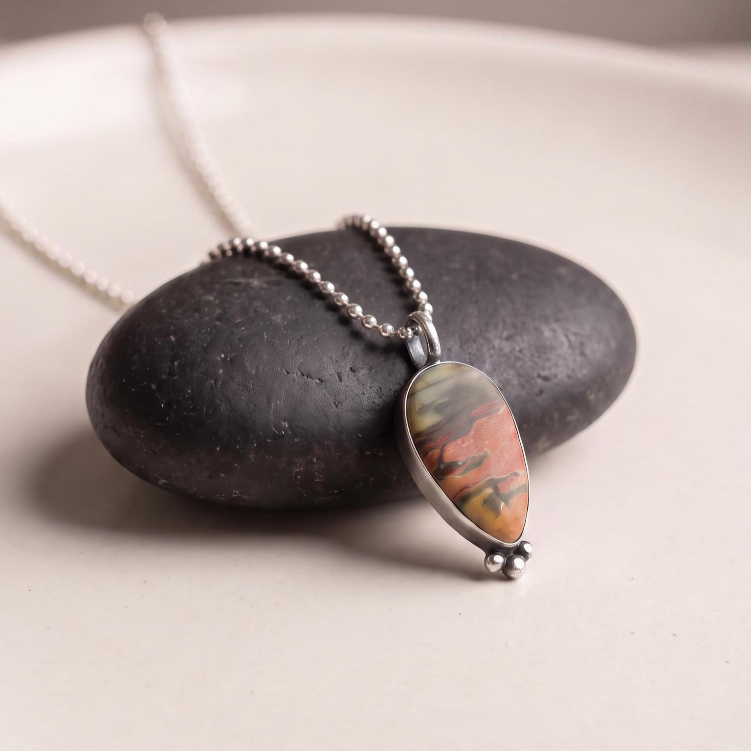 Red Creek Jasper Pendant | Sterling Silver
