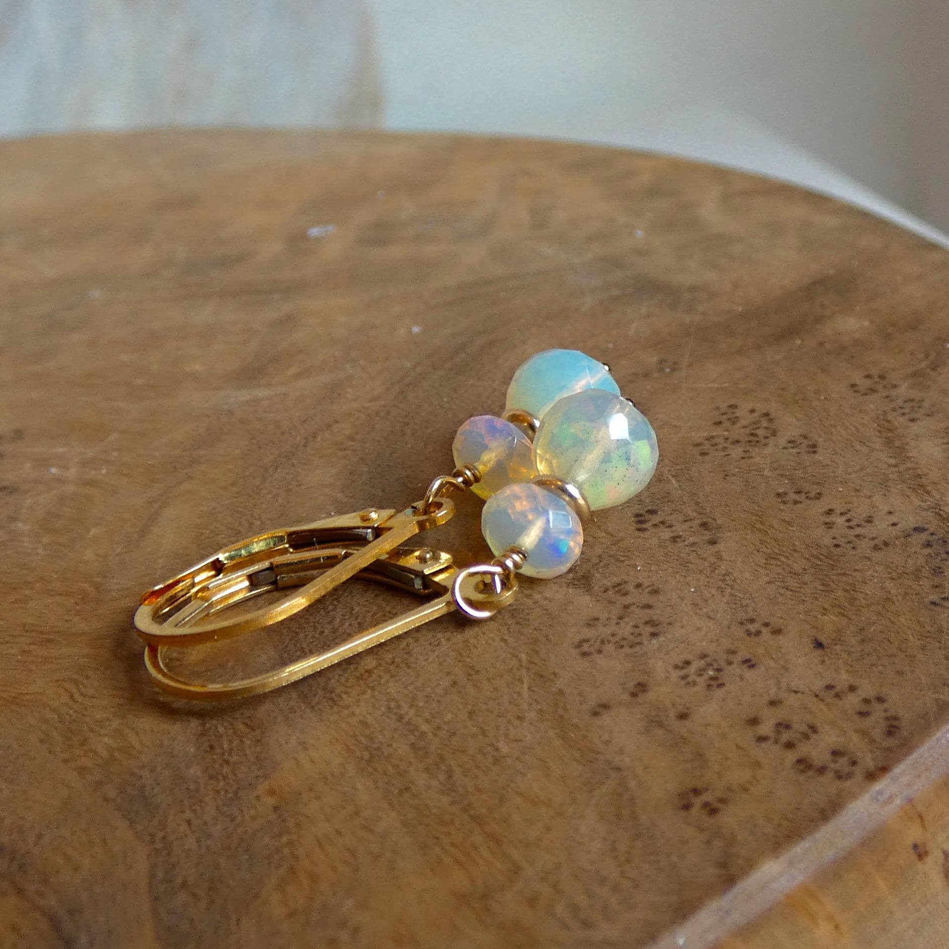 Ethiopian Opal Earrings | 14 KT Gold Filled