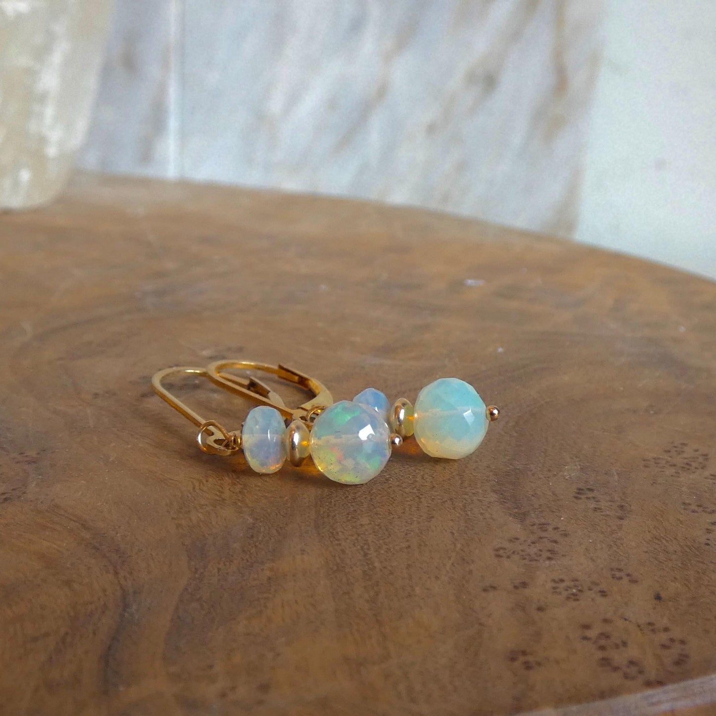 Ethiopian Opal Earrings | 14 KT Gold Filled