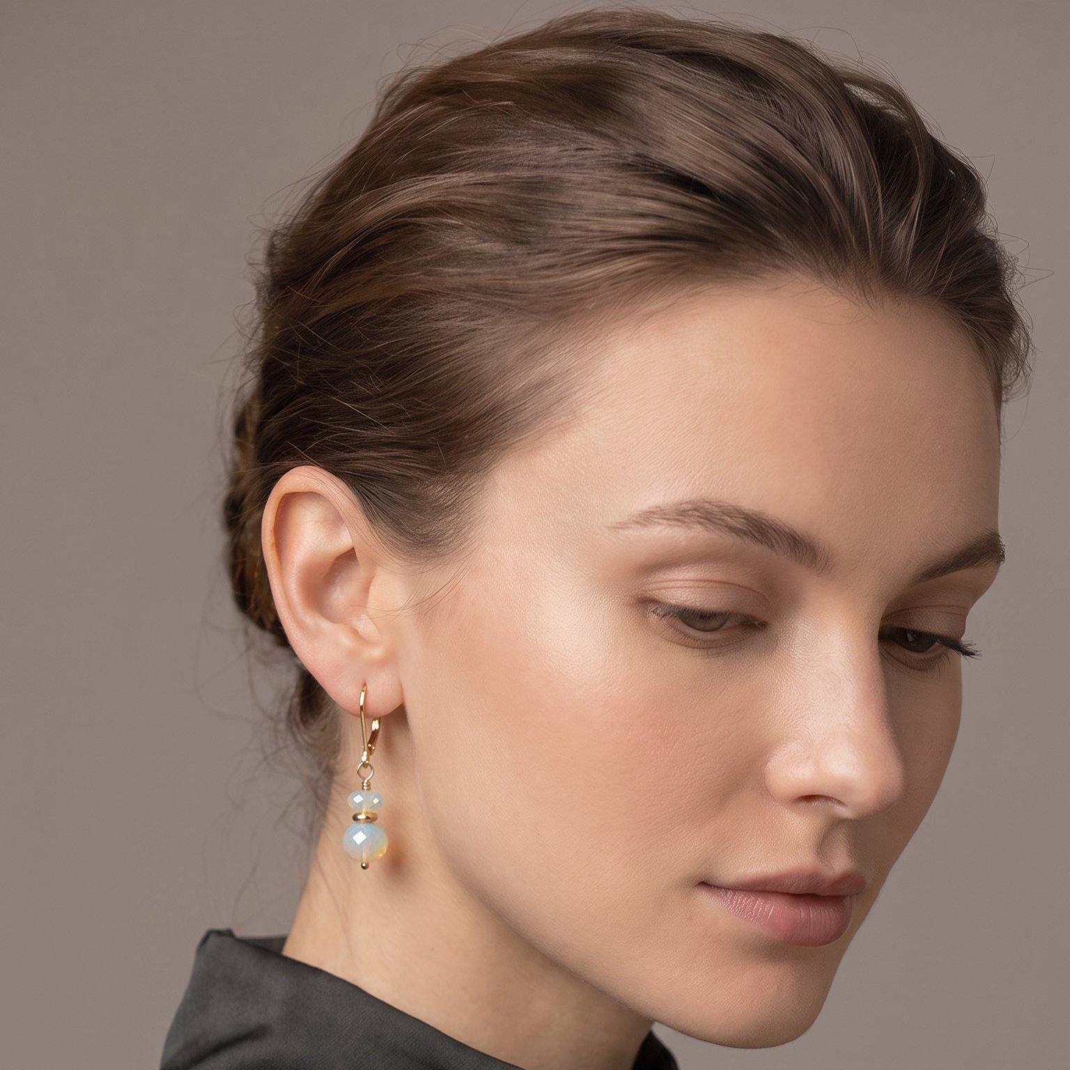 Ethiopian Opal Earrings | 14 KT Gold Filled