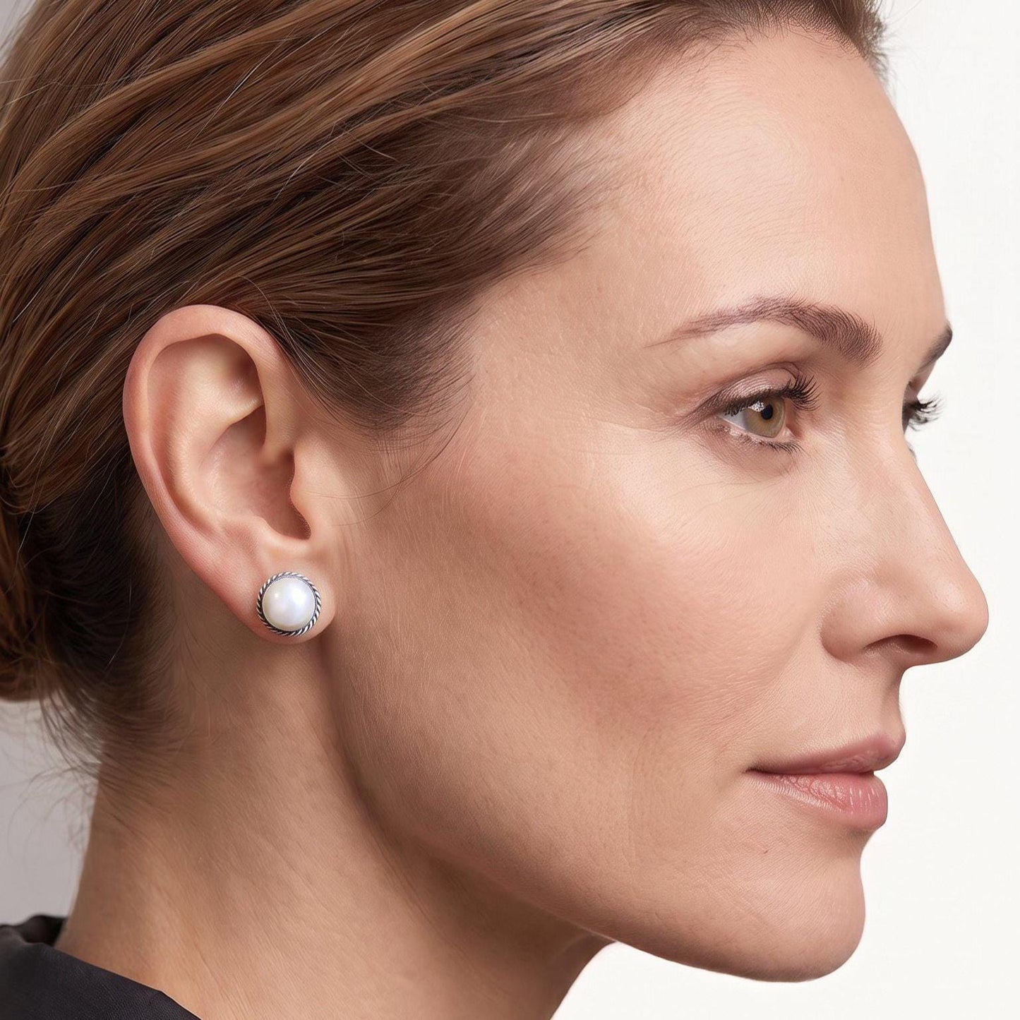 Sterling Silver Freshwater Pearl Earrings – Silversmith Boho Posts