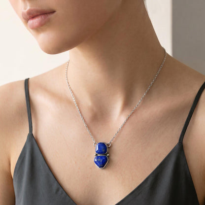 Lapis Lazuli Necklace | Sterling Silver