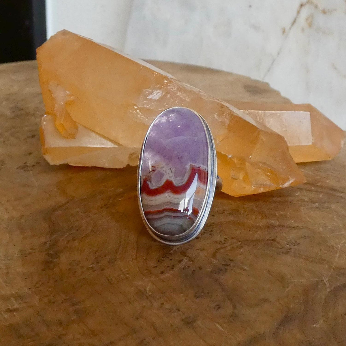 Crazy Lace Amethyst Big Ring | Sterling Silver | Choose Your Ring