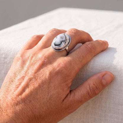 Ocean Jasper Big Ring | Sterling Silver