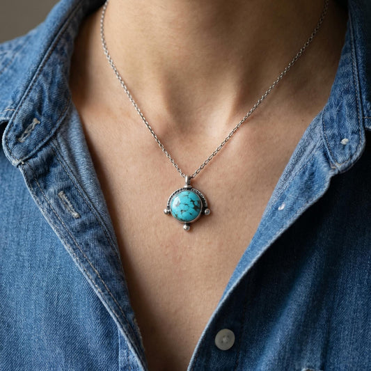 Campitos Turquoise Pendant | Sterling Silver