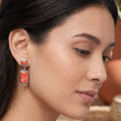 Spiny Oyster Earrings | Sterling Silver