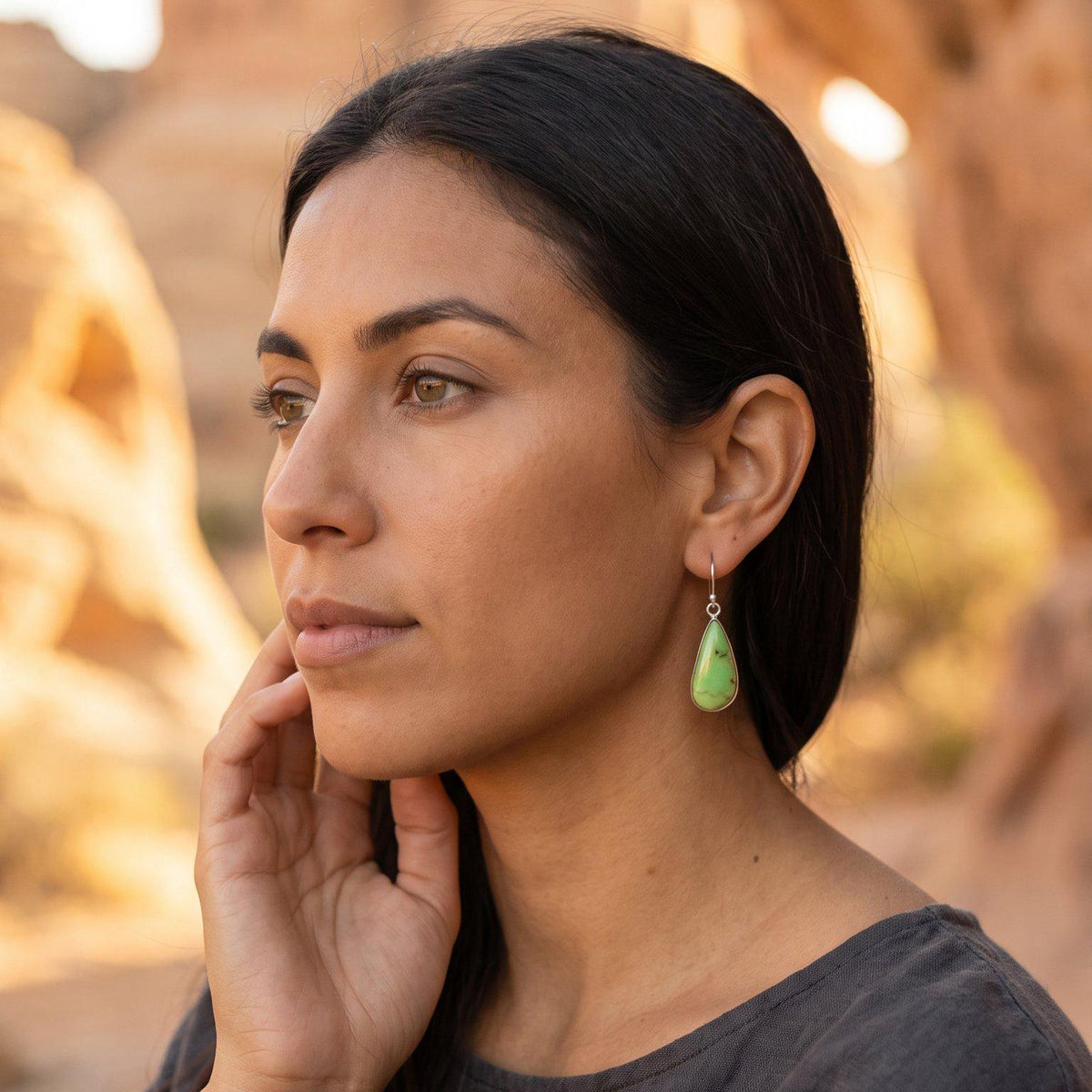 Sonoran Turquoise Drop Earrings | Sterling Silver | Choose Your Pair