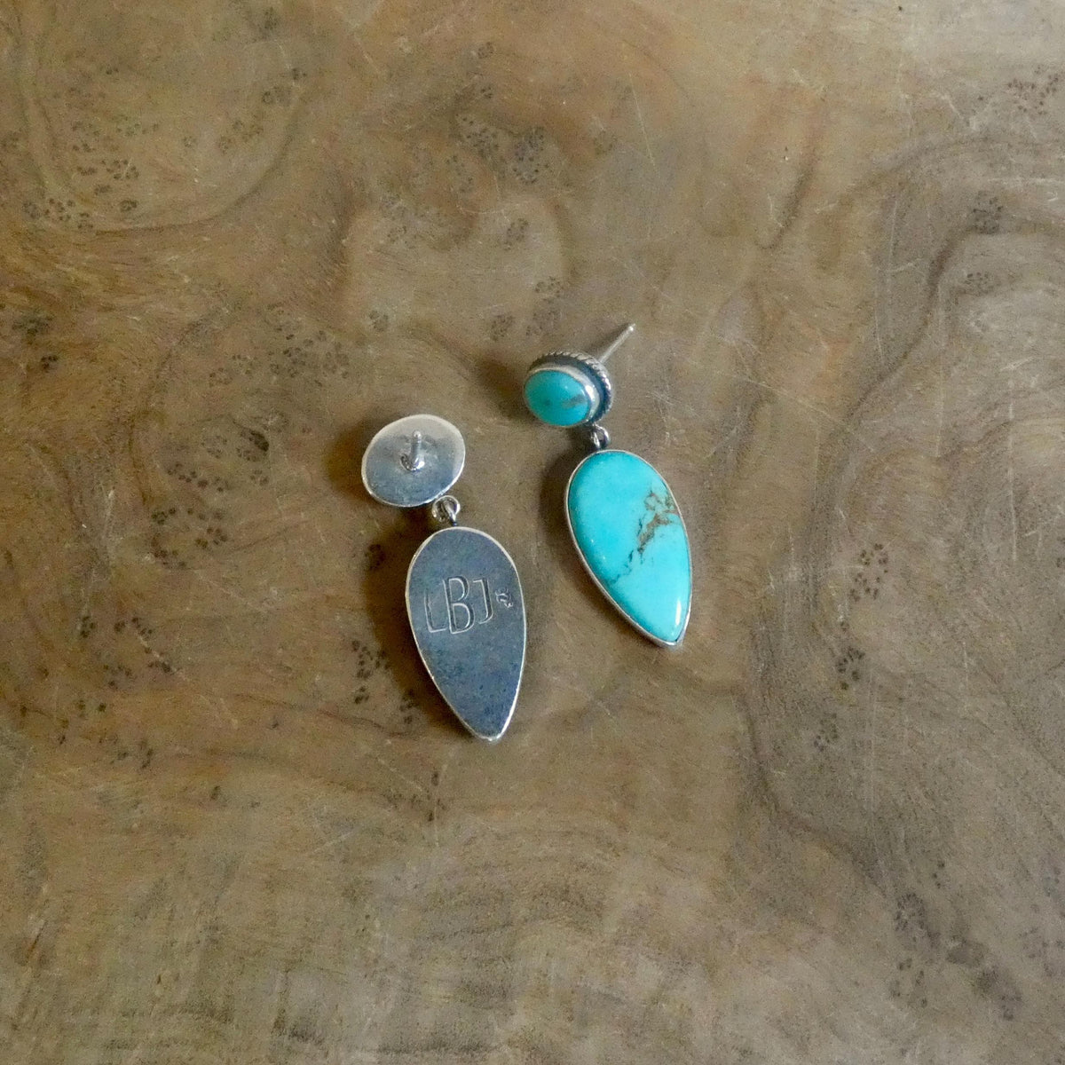 Turquoise Post Drop Earrings | Sterling Silver | Choose Your Pair