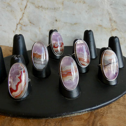 Crazy Lace Amethyst Big Ring | Sterling Silver | Choose Your Ring