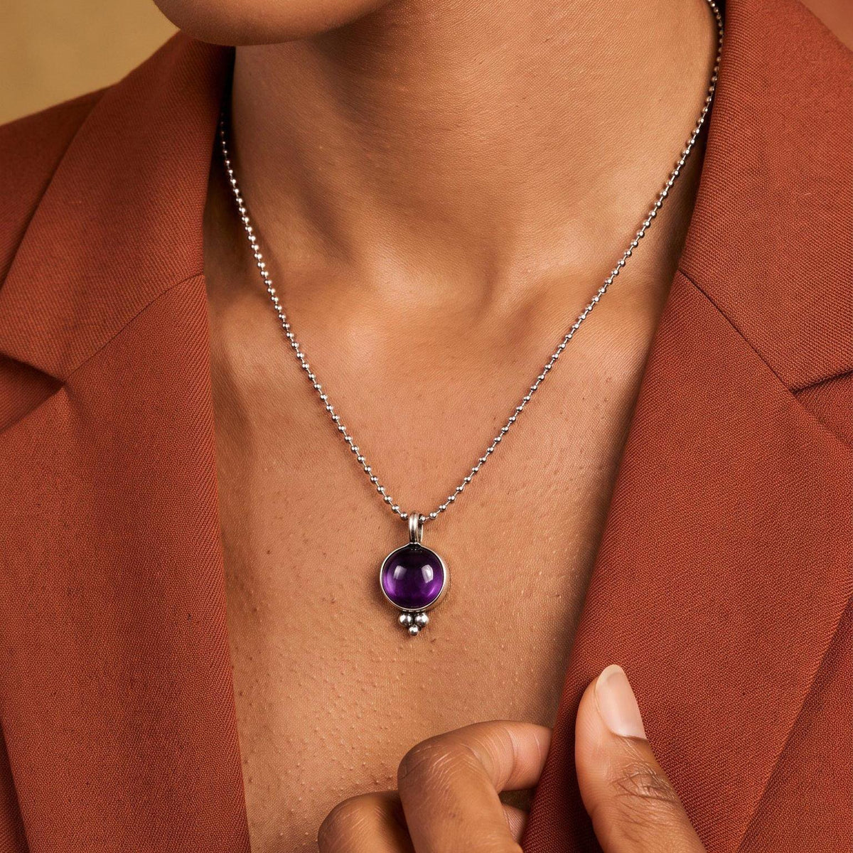 Amethyst Pendant | Sterling Silver