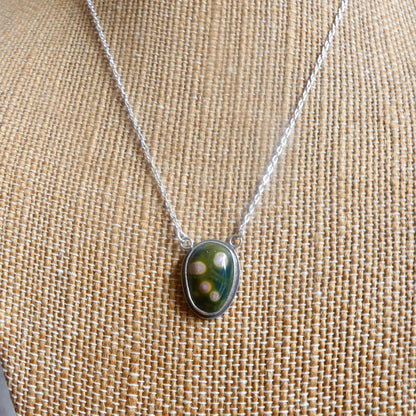 Ocean Jasper Fixed Pendant Necklace | Sterling Silver | Choose Your Piece