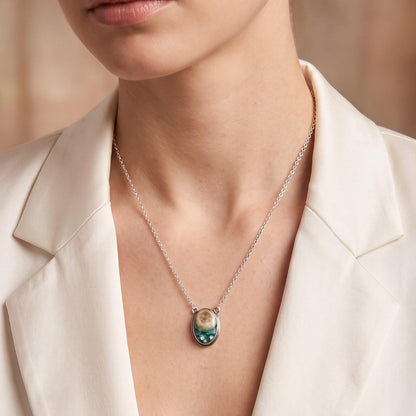 Ocean Jasper Fixed Pendant Necklace | Sterling Silver | Choose Your Piece