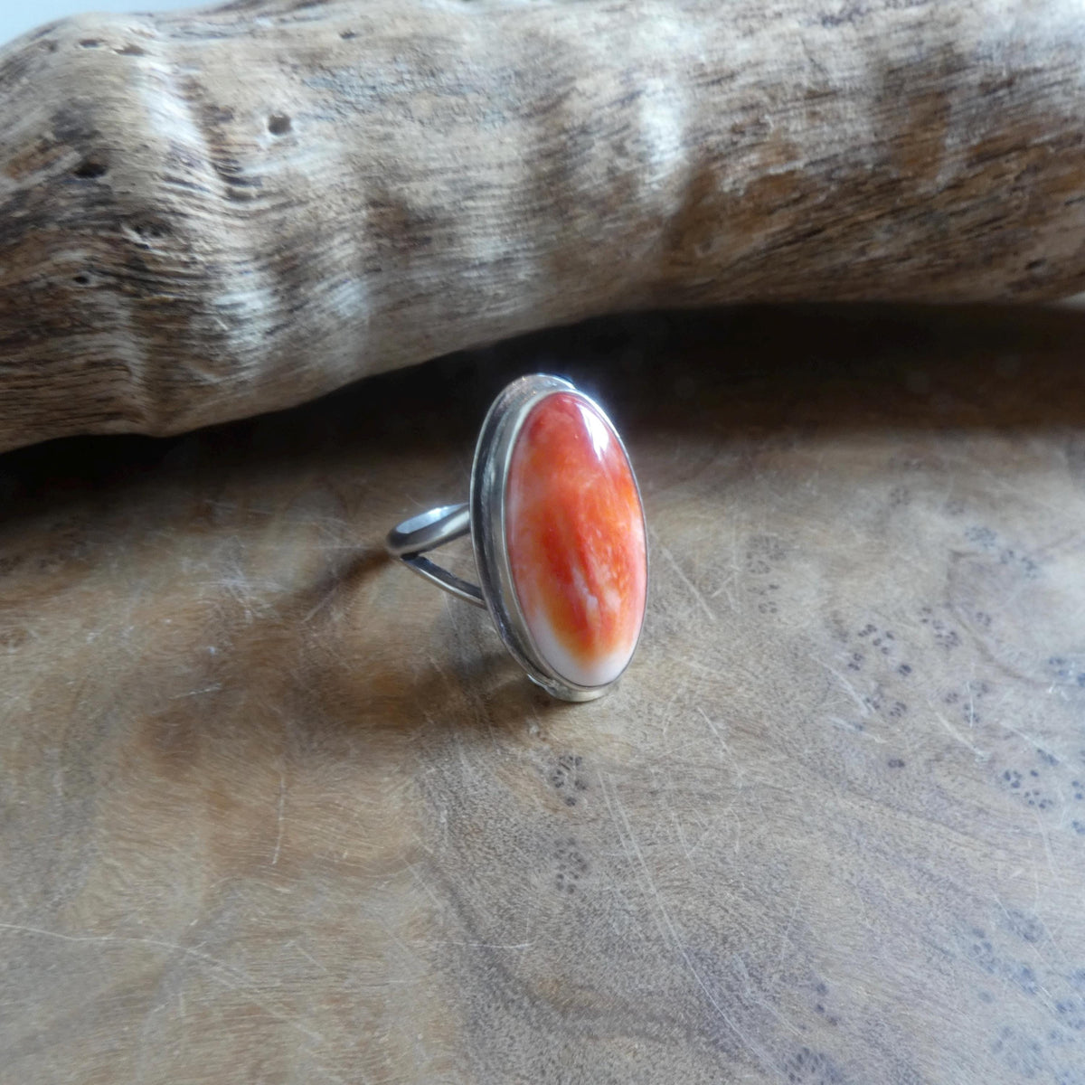 Spiny Oyster Boho Ring | Sterling Silver