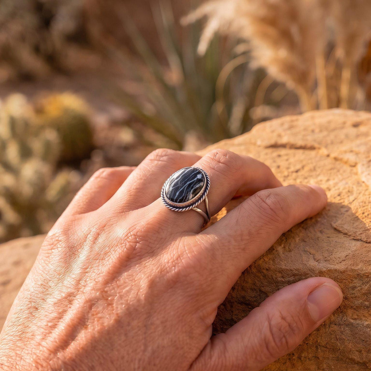 White Buffalo Ring | Sterling Silver | Choose Your Ring
