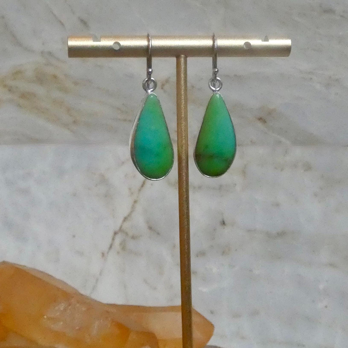 Sonoran Turquoise Drop Earrings | Sterling Silver | Choose Your Pair
