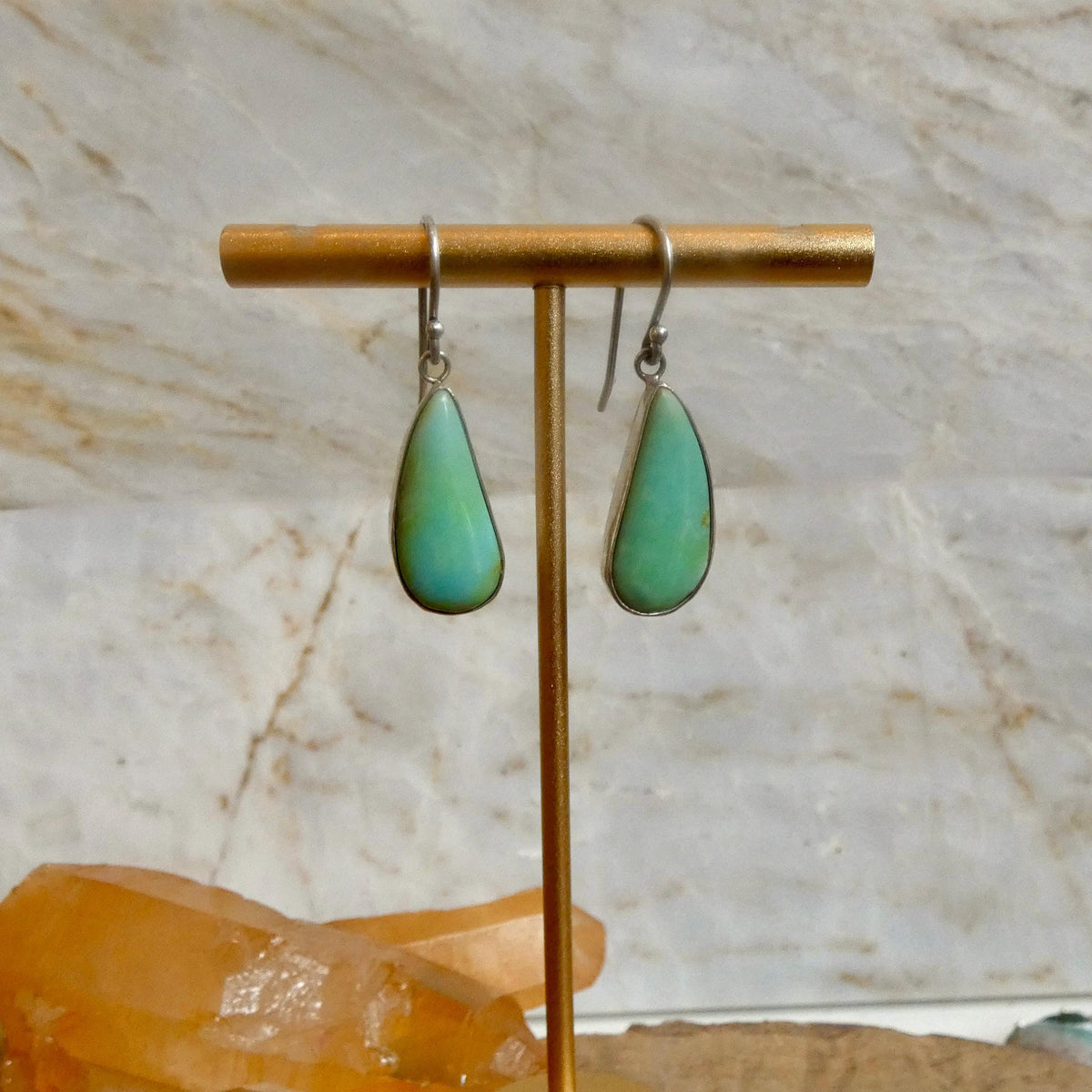 Sonoran Turquoise Drop Earrings | Sterling Silver | Choose Your Pair
