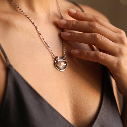 Copper Rutilated Quartz Pendant | Sterling Silver | Choose Your Stone