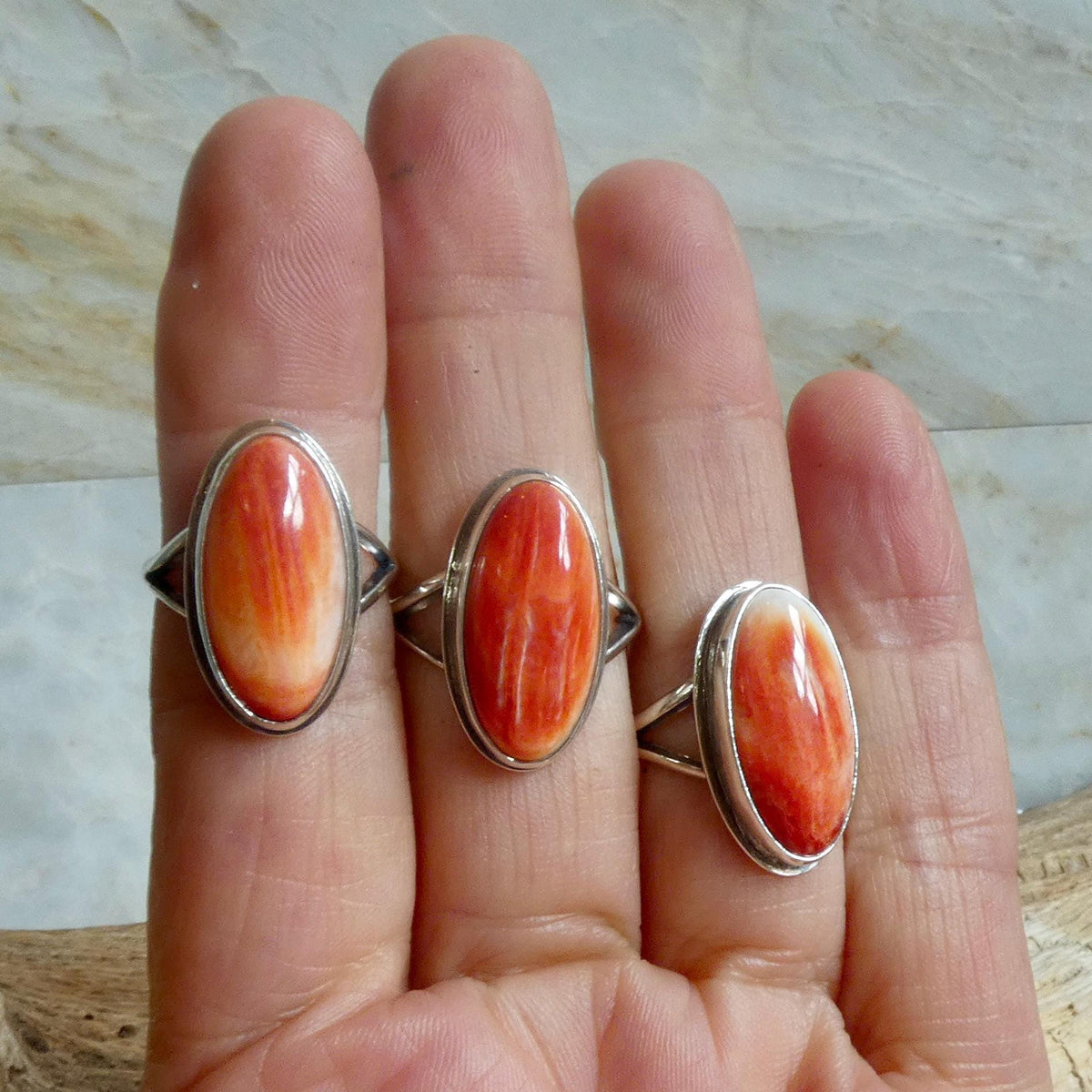 Spiny Oyster Boho Ring | Sterling Silver