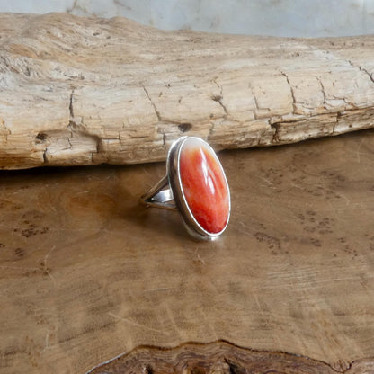 Spiny Oyster Boho Ring | Sterling Silver