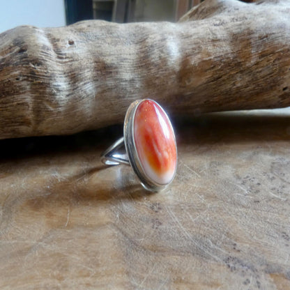 Spiny Oyster Boho Ring | Sterling Silver