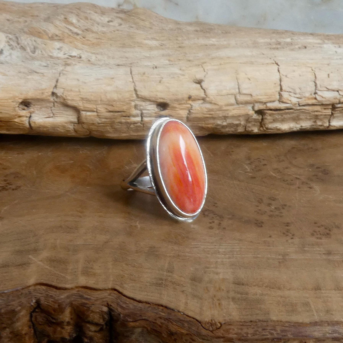 Spiny Oyster Boho Ring | Sterling Silver