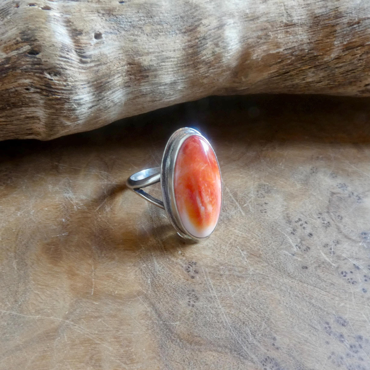 Spiny Oyster Boho Ring | Sterling Silver