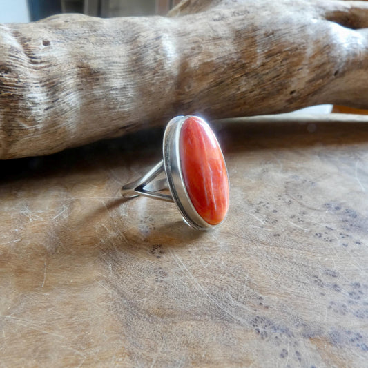 Spiny Oyster Boho Ring | Sterling Silver