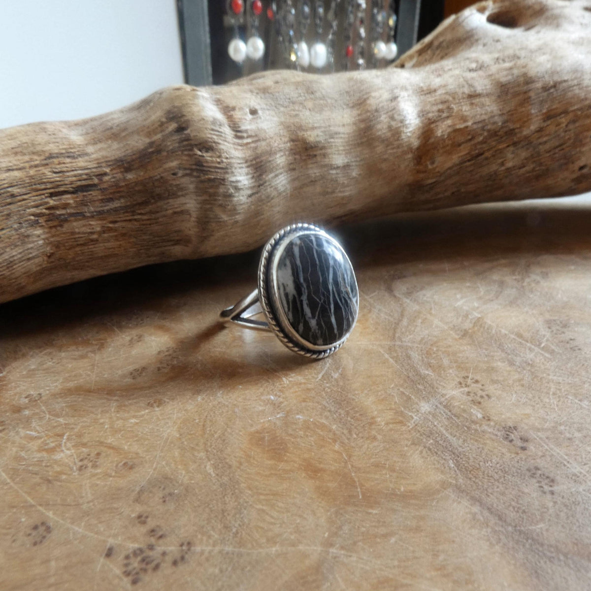 White Buffalo Ring | Sterling Silver | Choose Your Ring