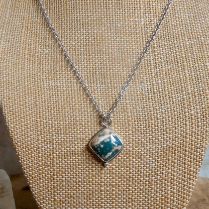 Ocean Jasper Orbs Eye Pendant | Sterling Silver | Choose Your Stone