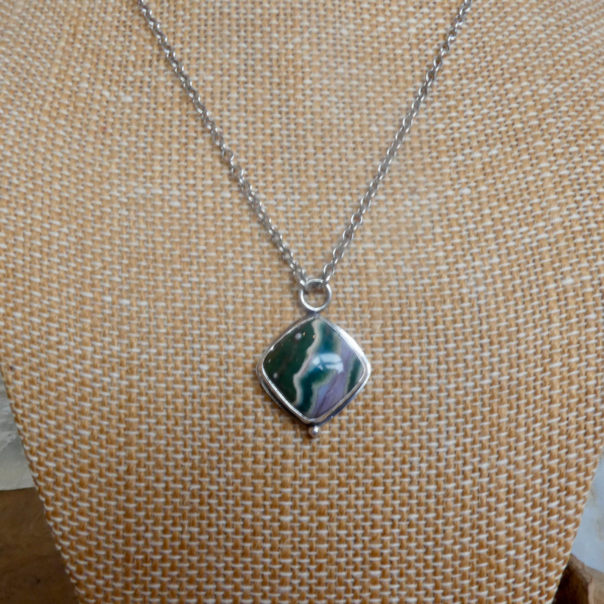 Ocean Jasper Orbs Eye Pendant | Sterling Silver | Choose Your Stone