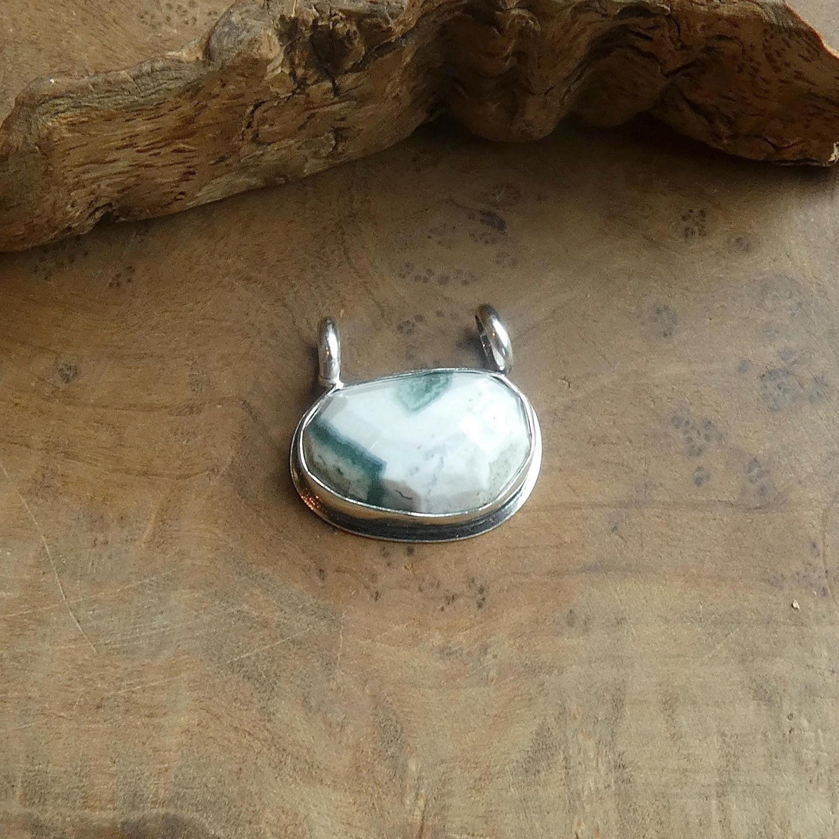 Ocean Jasper Pendant | Sterling Silver