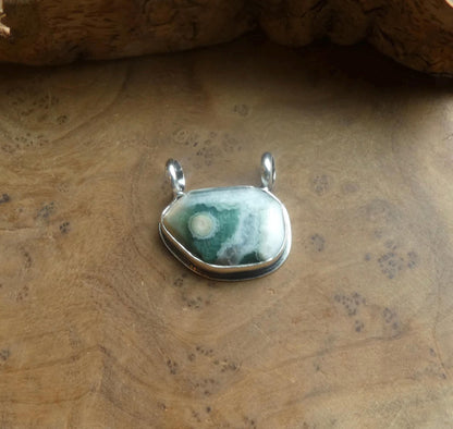 Ocean Jasper Pendant | Sterling Silver