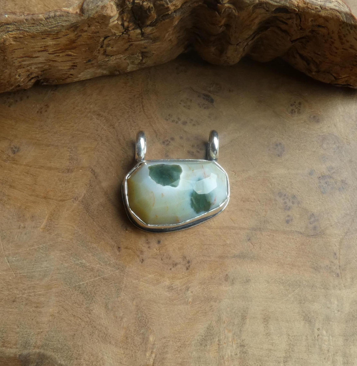 Ocean Jasper Pendant | Sterling Silver