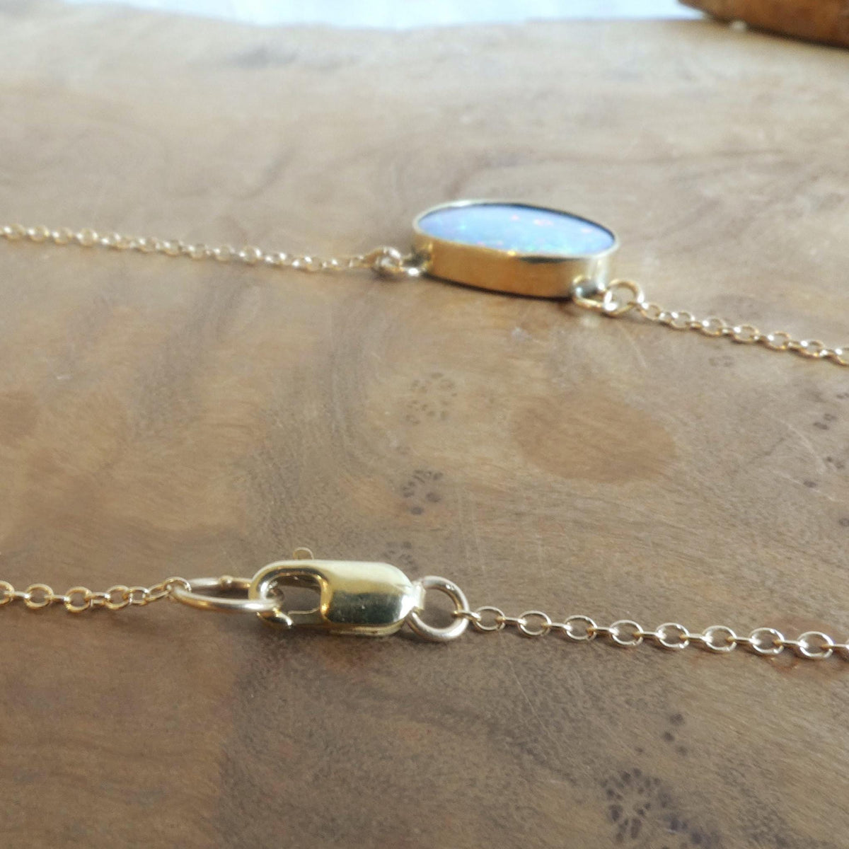 Opal Necklace | 14 KT Gold