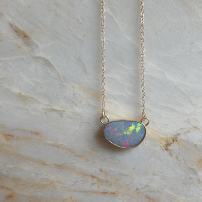 Opal Necklace | 14 KT Gold
