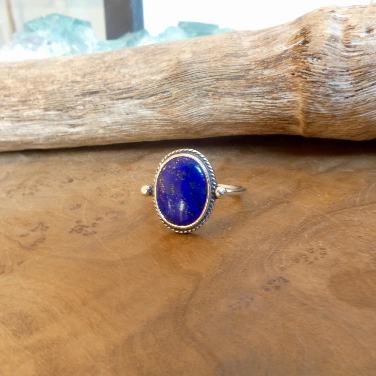 Lapis Lazuli Delica Ring | Sterling Silver