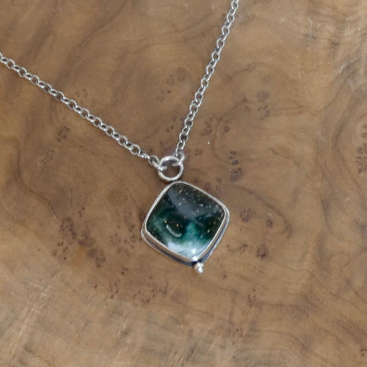 Ocean Jasper Orbs Eye Pendant | Sterling Silver | Choose Your Stone