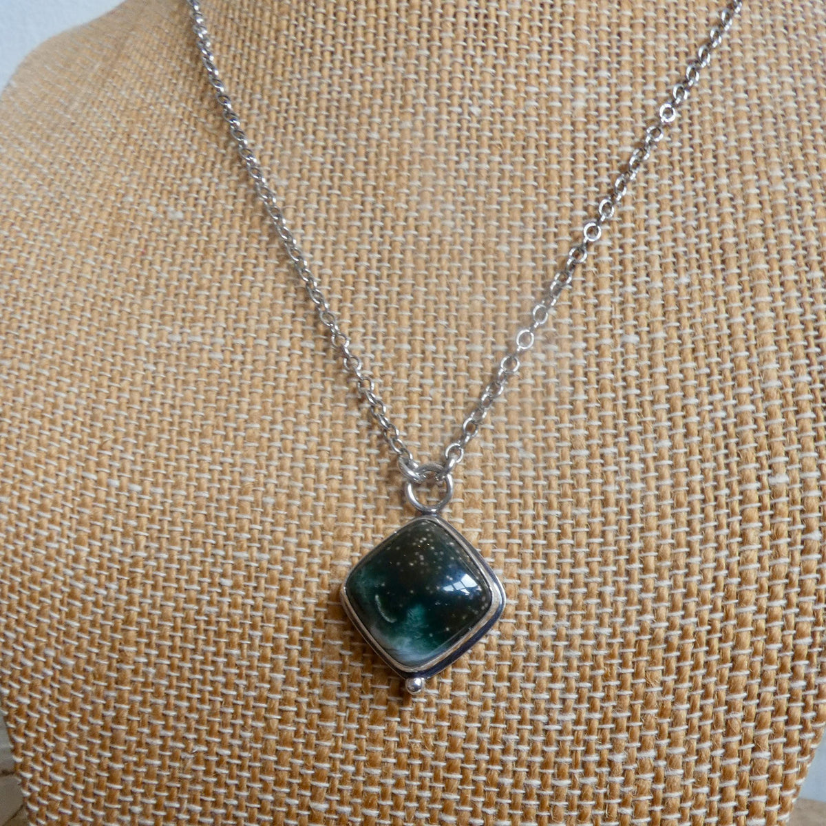 Ocean Jasper Orbs Eye Pendant | Sterling Silver | Choose Your Stone