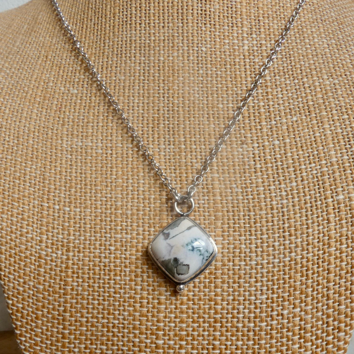 Ocean Jasper Orbs Eye Pendant | Sterling Silver | Choose Your Stone