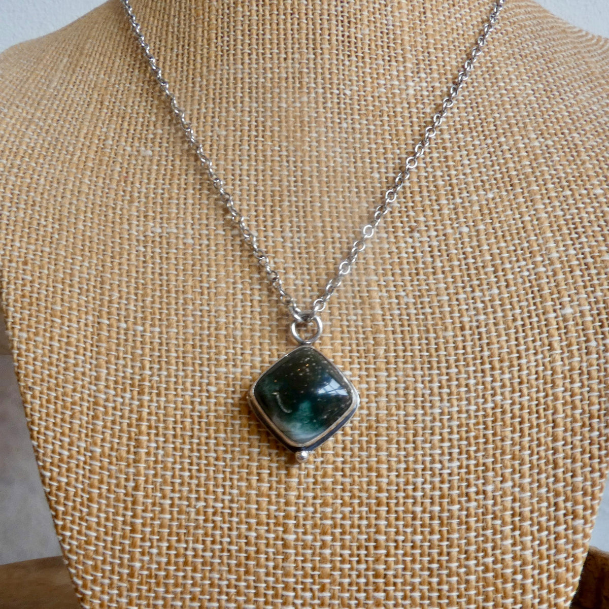 Ocean Jasper Orbs Eye Pendant | Sterling Silver | Choose Your Stone
