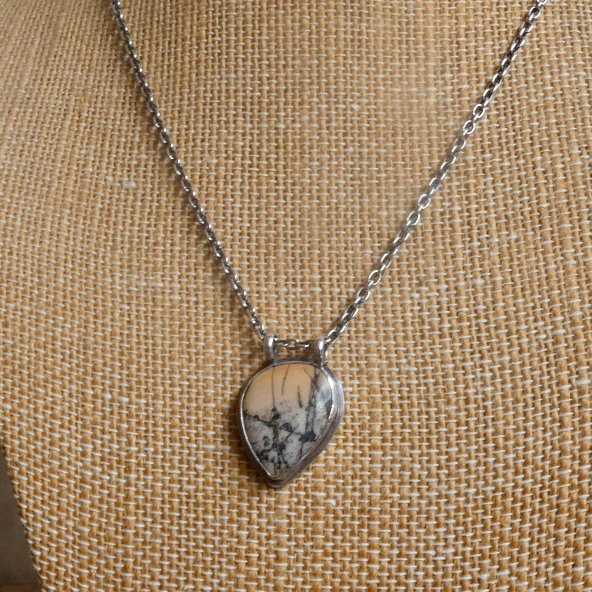 Red Creek Jasper Pendant Necklace | Sterling Silver