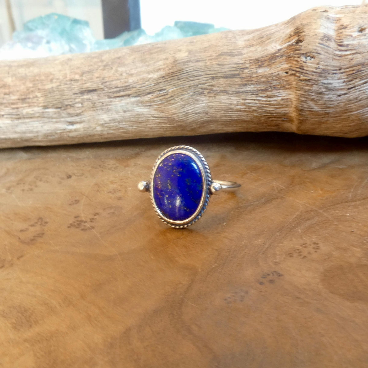 Lapis Lazuli Delica Ring | Sterling Silver