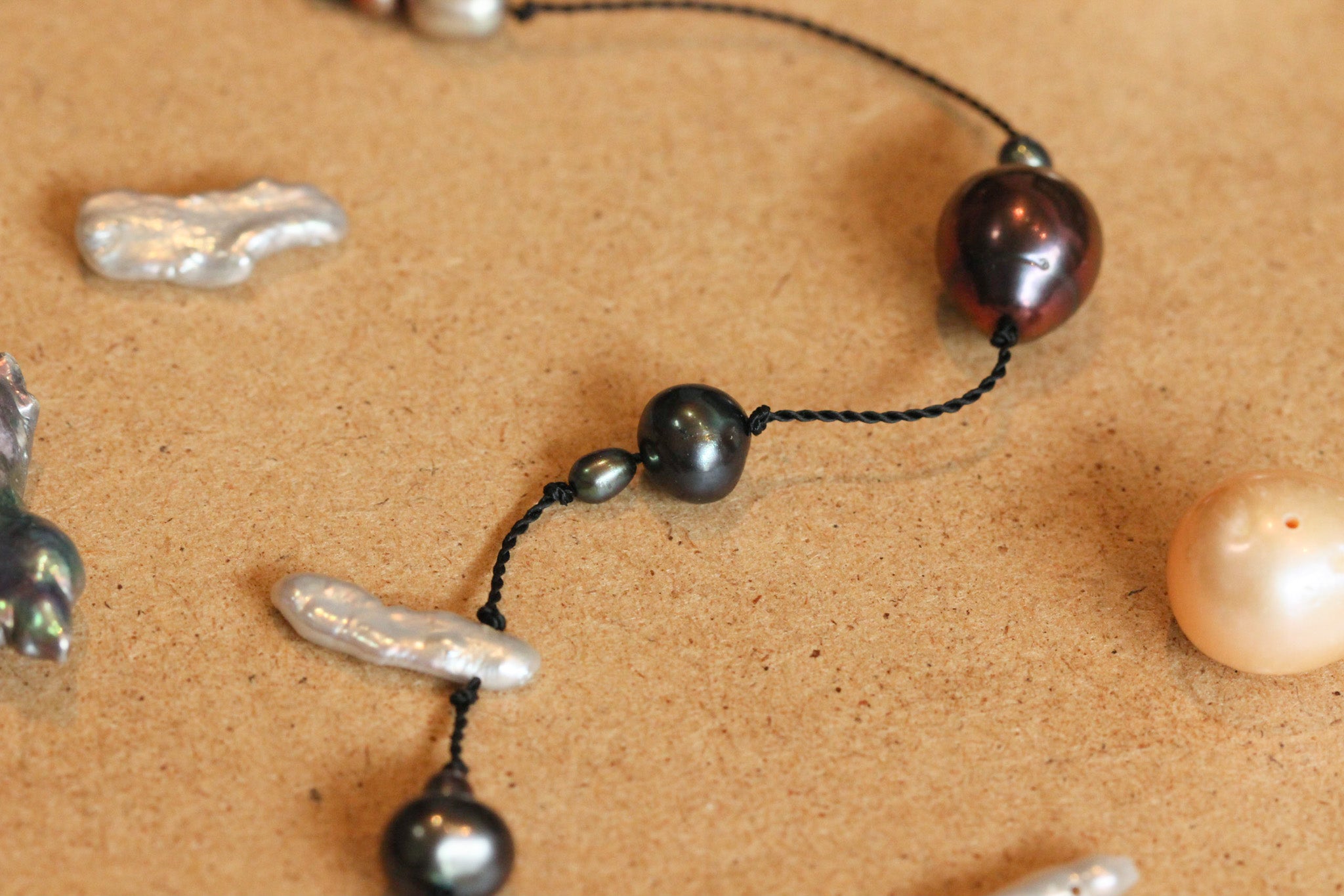 Floating pearl bracelet hotsell