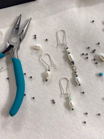 Make and Take Beaded Earring Workshop - Handcrafted Sterling Silver Jewelry by Linda Blackbourn